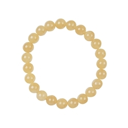 0604250108 Bracelet en perles rondes, calcite (orange), 08mm boules | Marco Schreier