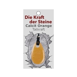 0604271015 Kraftstein-Anhänger Calcit orange (Tatkraft) | Edelsteine, Heilsteine & Schmuck