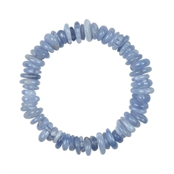 0604550061 Bracelet, Calcédoine (bleu), 10mm Bouton Freeform | Marco Schreier