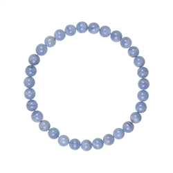 0604550106 Bracelet, Calcédoine (bleu), 06mm boules | Marco Schreier