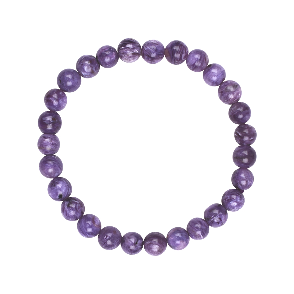 Bracelet, Charoite, 07mm beads