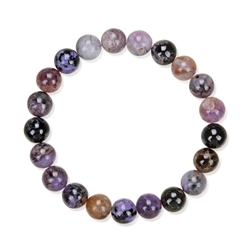 0604850137 Bracelet, Charoite (multicolored), 08 - 09mm beads | Marco Schreier