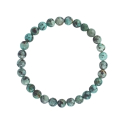 0605150106 Bracelet, chrysocolle diorite (stab.), 06mm boules | Marco Schreier