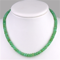 0605200001 Chain Button, Chrysoprase, 6-8mm/45cm | wholesale gems, healing stones & jewelry