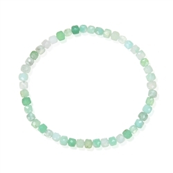 0605251005 Bracelet, Chrysoprase, 04mm cube, facetté | Marco Schreier