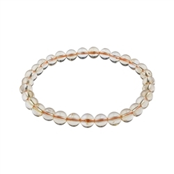 0605350106 Bracelet en perles rondes, citrine (chauffée), 06mm boules | Marco Schreier