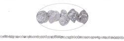 0606000002 Rang de collier brut, Diamant (gris argenté), 01-02mm (39cm) | Marco Schreier