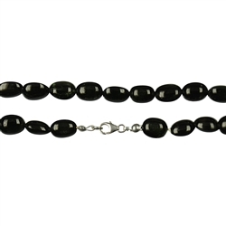 0606100100 Chain Nuggets, Diopside (black), 10mm/45cm | wholesaler gems & healing stones