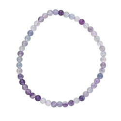 0607250104 Bracelet en perles rondes, Fluorite, 04mm boules | Marco Schreier