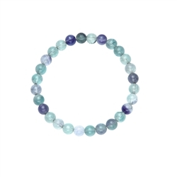 0607250206 Bracciale, fluorite, perline da 06 mm, 15 cm (per bambini) | Marco Schreier