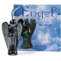 Engel-Anhänger Hämatit (Kraft), 3cm