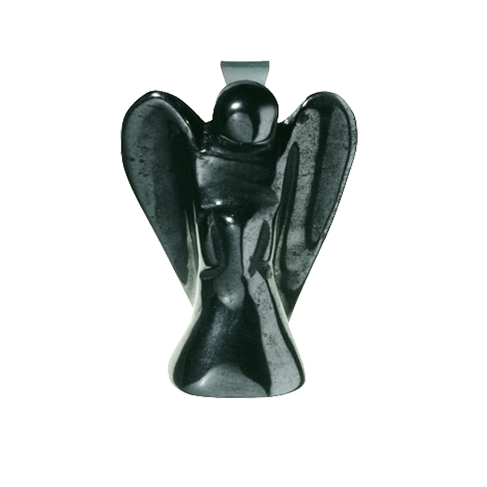 Ange pendentif Hématite (force), 3cm