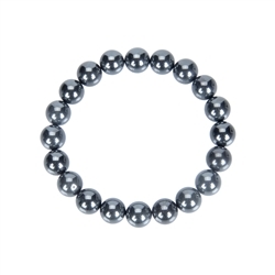 0608550110 Bracciale, ematite (naturale), perline da 10 mm | Marco Schreier