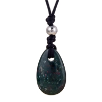 Pendant Heliotrope "Demarcation and Control" (Bloodstone)