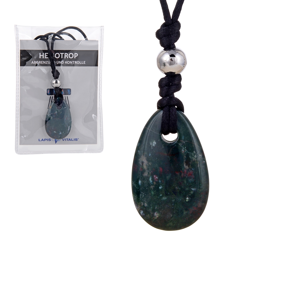 Pendant Heliotrope "Demarcation and Control" (Bloodstone)
