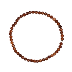 0608951041 Bracelet, Hessonite (garnet), 03,7mm beads, faceted | Marco Schreier