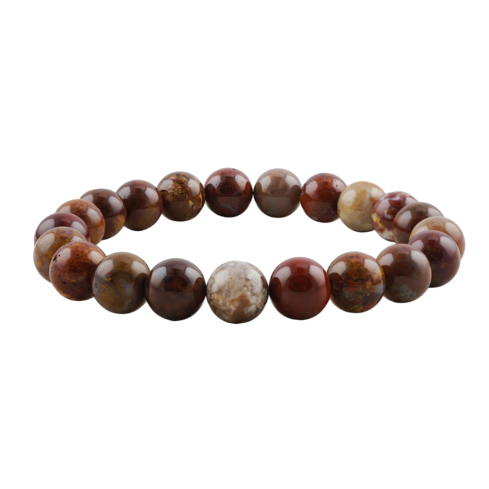 Armband, Jaspis (Fancyjasper), 10mm Kugeln | GH Edelsteine, Heilsteine & Schmuck