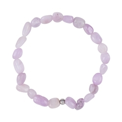 0610160024 Bracelet, Kunzite, 06-08mm nuggets | wholesaler gems, healing stones & jewelry