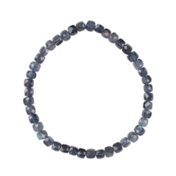 0610351005 Bracciale, labradorite, cubo di 04 mm, sfaccettato | Marco Schreier