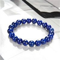 Bracelet, Lapis-lazuli, boules de 10-11mm