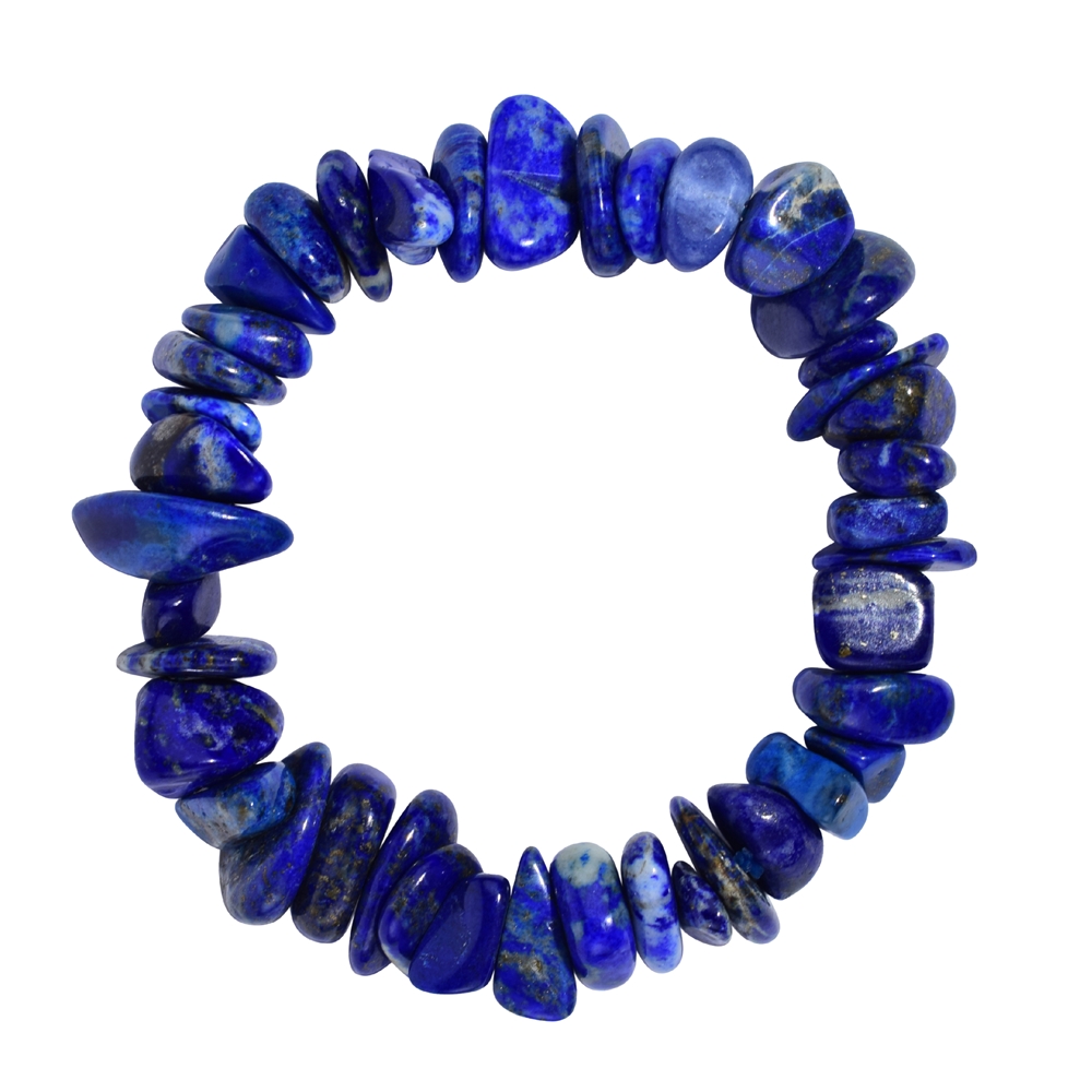 Bracelet, Lapis Lazuli, 10-15mm chips