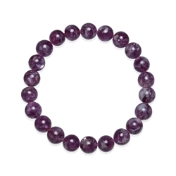 0610550024 Bracciale, Lepidolite (stab.), perle di 08 - 09 mm | Marco Schreier