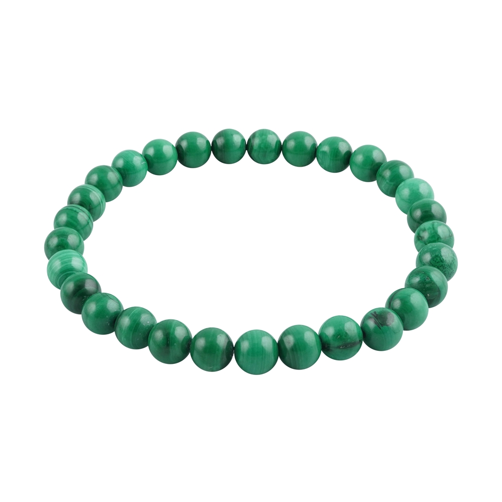 Bracelet, Malachite (stab.), 06mm perles rondes | Marco Schreier