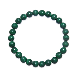 0610650108 Armband, Malachit (stab.), 08mm Kugeln | Edelsteine, Heilsteine & Schmuck-Handel