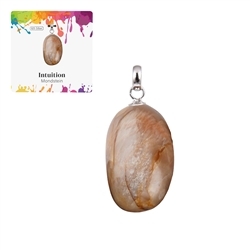 0611325106 Pendant Moonstone, Tumbled Stone small, rhodiniert | Marco Schreier