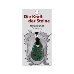 0611471015 Kraftstein-Anhänger Moosachat (Befreiung) | GH Edelsteine, Heilsteine & Schmuck