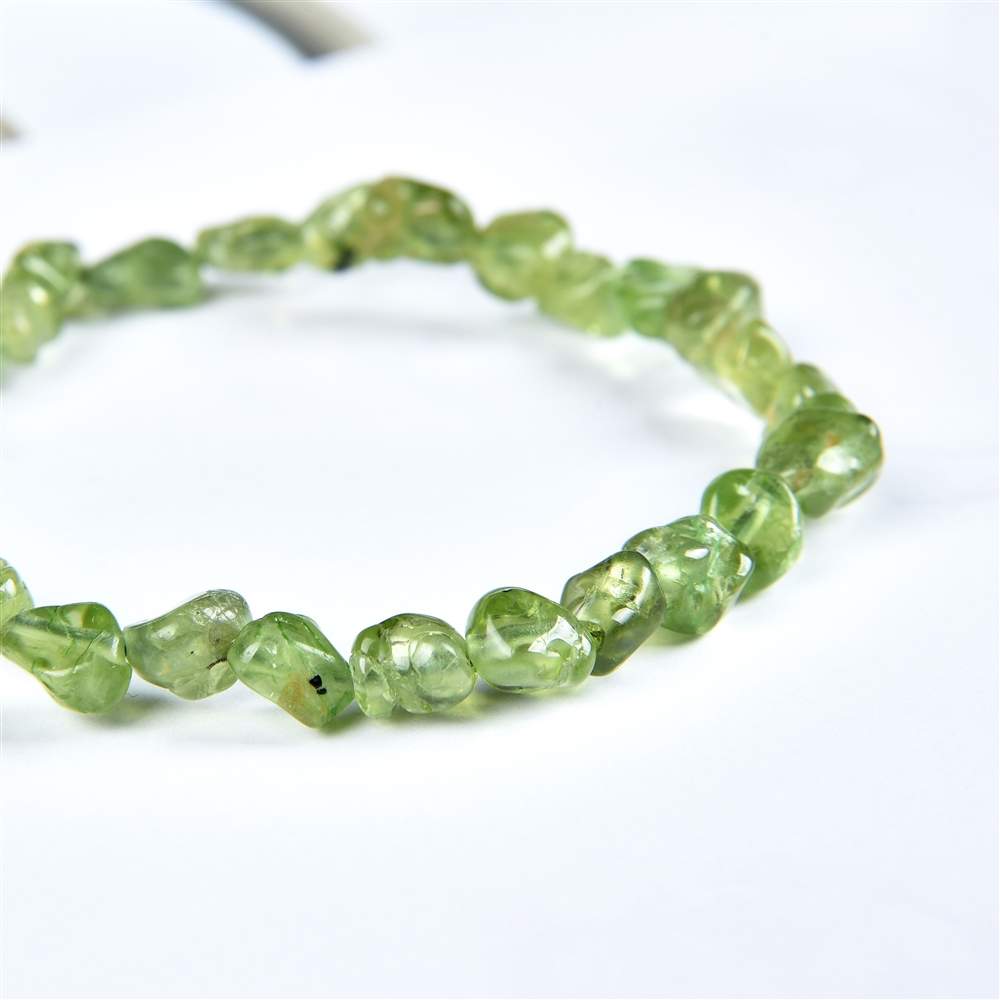 Armband, Peridot, 06-08mm Nuggets