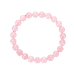 0613350091 Pulsera, Cuarzo rosa extra, 08mm cuentas | Marco Schreier