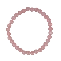 0613350132 Pulsera, Cuarzo rosa extra, cuentas 06mm  | Marco Schreier