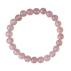 0613350134 Pulsera, Cuarzo rosa (Madagascar), 08mm cuentas | Marco Schreier