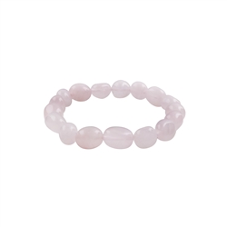 0613350203 Pulsera, Cuarzo rosa, pepitas de 12 - 14mm | Marco Schreier