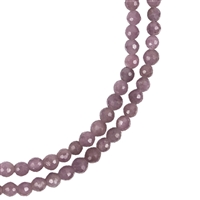 Bracciale di rubini, perline sfaccettate da 3 mm, catena d'estensione placcata oro