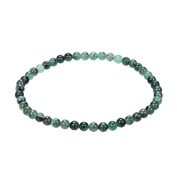 0614450104 Bracelet, emerald, 04mm beads | minerals trade - gems, healing stones & jewelry