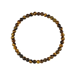 0615350104 Pulsera, Ojo de tigre (Oro), 04mm cuentas | Marco Schreier