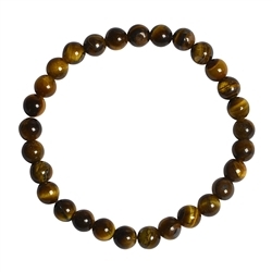 0615350106 Armband, Tigerauge (gold), 06mm Kugeln | Edelsteine, Heilsteine & Schmuck-Handel