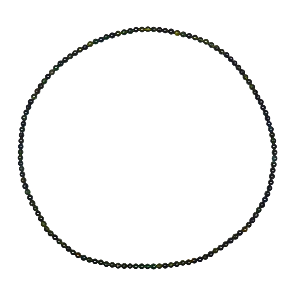 Tourmaline (green) necklace, 04.5mm/52cm, elastic band