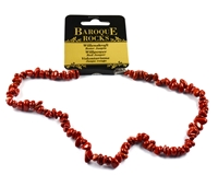 Necklace Baroque Classic Jasper (red) "Willpower"