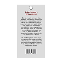 Power stone pendant red Jasper (willpower)