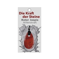 0616571015 Kraftstein-Anhänger roter Jaspis (Willenskraft) | Marco Schreier