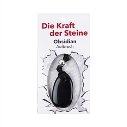 0617171015 Kraftstein-Anhänger Obsidian (Aufbruch) | GH Edelsteine, Heilsteine & Schmuck