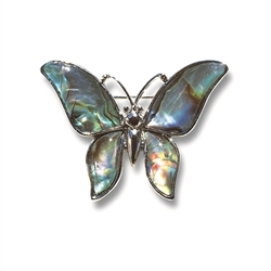 0617430004 Brosche Schmetterling, Paua-Muschel | Schreier Edelsteine, Heilsteine & Schmuck