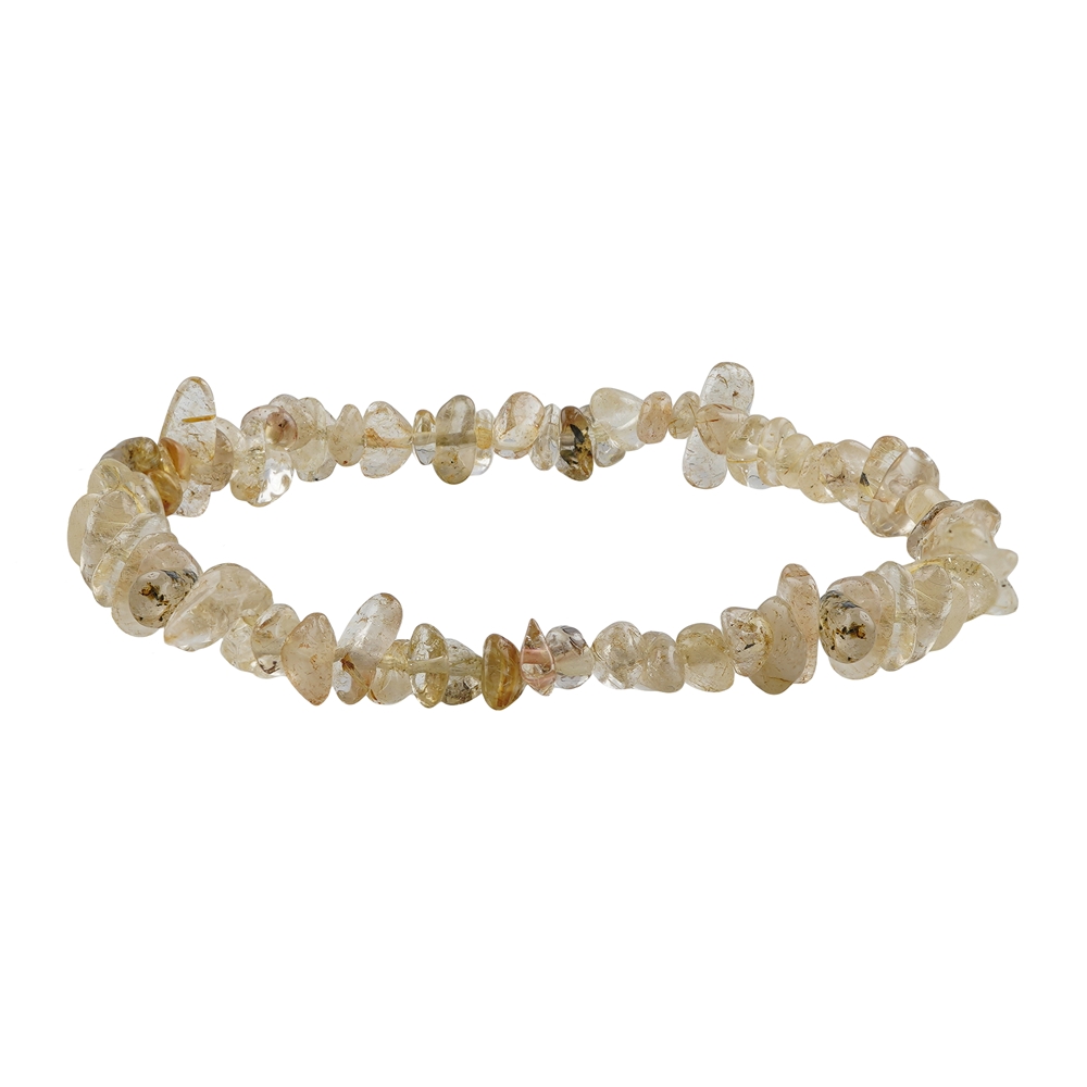 Bracelet, Rutilated Quartz, 03 - 05mm sliver | wholesaler gems & healing stones