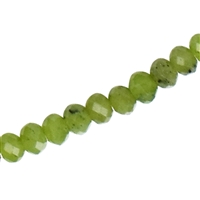 Kette Serpentin, Button (2 x 4mm), facettiert, rhodiniert, Verlängerungskettchen