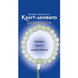 0618050001 Kraftarmband Serpentin | Schreier Großhändler Edelsteine, Heilsteine & Schmuck