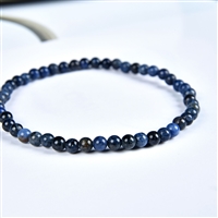 Bracelet, Dumortierite, 04mm beads