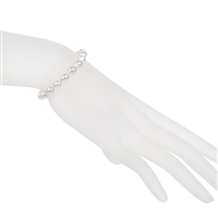 Armband, Perle (weiß), 06 - 07mm Tropen